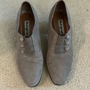 Marguise Dark Taupe Suede Heels sz 8.5
